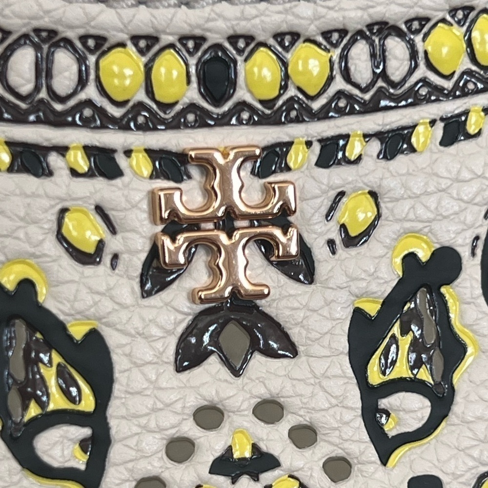 TORY BURCH•EMERSON LEATHER PRINTED SHOULDER BAG - Picture 4 of 15